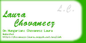laura chovanecz business card